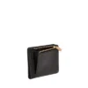 Cartera pequeña de doble pliegue RFID de cuero Logan