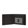 Cartera plegable grande con bolsillo para monedas y RFID de cuero Derrick