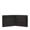 Cartera plegable grande con bolsillo para monedas y RFID de cuero Derrick