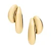 Colección Domed Pendientes llamativos de acero inoxidable dorado Colección Domed Pendientes llamativos de acero inoxidable dorado