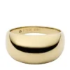 Colección Ellis Domed Anillo de acero inoxidable tono dorado Colección Ellis Domed Anillo de acero inoxidable tono dorado