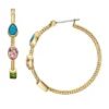 Colección Good Luck Pendientes de aro de acero inoxidable dorado Colección Good Luck Pendientes de aro de acero inoxidable dorado