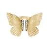 Colección Sutton Butterfly Anillo central focal de acero inoxidable dorado Colección Sutton Butterfly Anillo central focal de acero inoxidable dorado