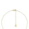 Collar con colgante clásico de nácar y acero inoxidable dorado Merrit Collar con colgante clásico de nácar y acero inoxidable dorado Merrit
