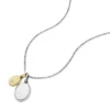 Collar con colgante de acero inoxidable bicolor Ellis Collar con colgante de acero inoxidable bicolor Ellis