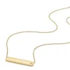 Collar con placa de identificación Sadie en acero inoxidable dorado Collar con placa de identificación Sadie en acero inoxidable dorado