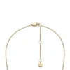 Collar con placa de identificación Sadie en acero inoxidable dorado Collar con placa de identificación Sadie en acero inoxidable dorado