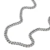 Collar de acero inoxidable con cadena de textura lineal Harlow