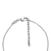 Collar de cadena de acero inoxidable con textura lineal Harlow