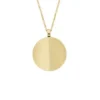 Collar de cadena de acero inoxidable tono dorado con textura lineal Harlow Collar de cadena de acero inoxidable tono dorado con textura lineal Harlow