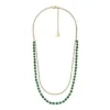 Collar de cuentas de malaquita verde reconstituida All Stacked Up Collar de cuentas de malaquita verde reconstituida All Stacked Up