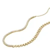 Collar de tenis con eslabones en forma de corazón de latón dorado Sutton Love-All Collar de tenis con eslabones en forma de corazón de latón dorado Sutton Love-All