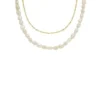 Collar doble Heritage Pearl D-Link con perlas blancas de agua dulce sintéticas Collar doble Heritage Pearl D-Link con perlas blancas de agua dulce sintéticas