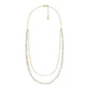 Collar doble Heritage Pearl D-Link con perlas blancas de agua dulce sintéticas Collar doble Heritage Pearl D-Link con perlas blancas de agua dulce sintéticas