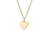 Collar Ellis Heart de acero inoxidable dorado Collar Ellis Heart de acero inoxidable dorado