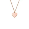 Collar Ellis Heart en acero inoxidable tono oro rosa Collar Ellis Heart en acero inoxidable tono oro rosa