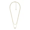 Collar multihilo Sutton Evil Eye de acero inoxidable dorado Collar multihilo Sutton Evil Eye de acero inoxidable dorado