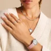 Collar Sutton Legacy Heart con colgante giratorio de acero inoxidable Collar Sutton Legacy Heart con colgante giratorio de acero inoxidable
