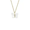 Collar Sutton Radiant Wings con cadena y mariposa de nácar blanco Collar Sutton Radiant Wings con cadena y mariposa de nácar blanco