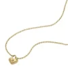 Conjunto de regalo de collar y aretes de acero inoxidable dorado con forma de corazón Sadie Conjunto de regalo de collar y aretes de acero inoxidable dorado con forma de corazón Sadie