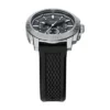 Conjunto de reloj y brazalete de silicona negra con cronógrafo Machine