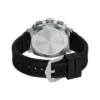 Conjunto de reloj y brazalete de silicona negra con cronógrafo Machine
