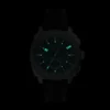 Conjunto de reloj y brazalete de silicona negra con cronógrafo Machine