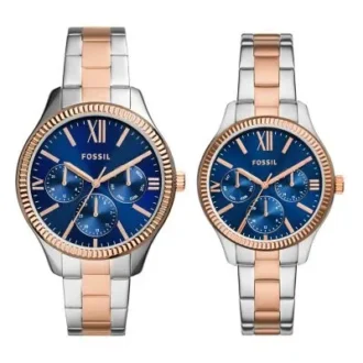 conjunto de relojes multifuncin de acero inoxidable en dos tonos para l y para ella 1 330x330 - Conjunto de relojes multifunci&oacute;n de acero inoxidable en dos tonos para &eacute;l y para ella