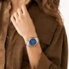 Conjunto de relojes multifunción de acero inoxidable en dos tonos para él y para ella Conjunto de relojes multifunción de acero inoxidable en dos tonos para él y para ella