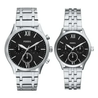 Conjunto de relojes multifunción Fenmore de acero inoxidable