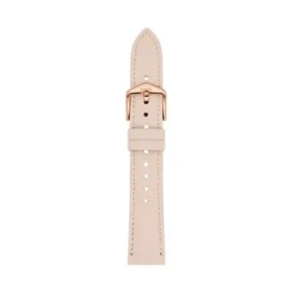 Correa de cuero LiteHide™ beige claro de 18 mm