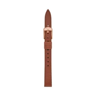 Correa de cuero LiteHide™ marrón medio de 12 mm