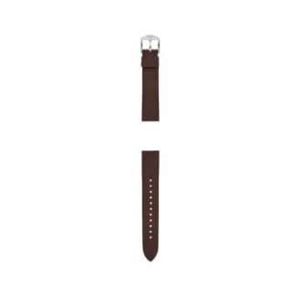 Correa de cuero LiteHide™ marrón oscuro de 18 mm