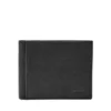 Ingram Cartera de cuero RFID con doble pliegue y solapa para identificación Ingram Cartera de cuero RFID con doble pliegue y solapa para identificación