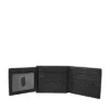 Ingram Cartera de cuero RFID con doble pliegue y solapa para identificación Ingram Cartera de cuero RFID con doble pliegue y solapa para identificación