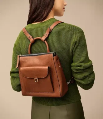 Mochila pequeña de piel Parker