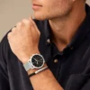 Neutra Chronograph Conjunto de reloj y pulsera de malla de acero inoxidable