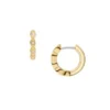 Pendientes de aro Ellis Pavé Glitz de acero inoxidable dorado Pendientes de aro Ellis Pavé Glitz de acero inoxidable dorado