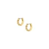Pendientes de aro Ellis Pavé Glitz de acero inoxidable dorado Pendientes de aro Ellis Pavé Glitz de acero inoxidable dorado