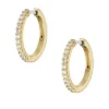 Pendientes de aro Ellis Pavé Glitz de latón dorado Pendientes de aro Ellis Pavé Glitz de latón dorado