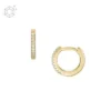 Pendientes de aro Ellis Pavé Glitz en plata de ley tono dorado Pendientes de aro Ellis Pavé Glitz en plata de ley tono dorado