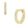 Pendientes de aro Ellis Pavé Glitz en plata de ley tono dorado Pendientes de aro Ellis Pavé Glitz en plata de ley tono dorado