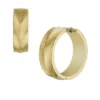 Pendientes de aro Harlow con textura lineal en acero inoxidable dorado Pendientes de aro Harlow con textura lineal en acero inoxidable dorado