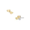 Pendientes de botón Sutton Heartbeat en latón dorado Pendientes de botón Sutton Heartbeat en latón dorado