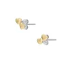 Pendientes de botón Sutton Heartbeat en latón dorado Pendientes de botón Sutton Heartbeat en latón dorado