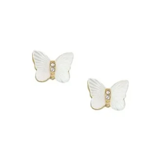 Pendientes de mariposa con pendiente de nácar blanco Sutton Radiant Wings