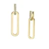 Pendientes largos Heritage D-Link Glitz en acero inoxidable dorado Pendientes largos Heritage D-Link Glitz en acero inoxidable dorado