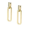 Pendientes largos Heritage D-Link Glitz en acero inoxidable dorado Pendientes largos Heritage D-Link Glitz en acero inoxidable dorado