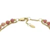 Pulsera apilable de rodocrosita rosa de varias vueltas Pulsera apilable de rodocrosita rosa de varias vueltas