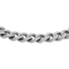 Pulsera de acero inoxidable con cadena de textura lineal Harlow